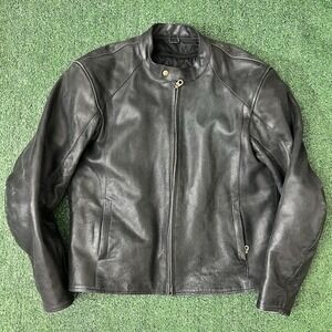 Custom BILT Padded Leather Motorcycle Biker Jacket Size XL Harley Davidson
